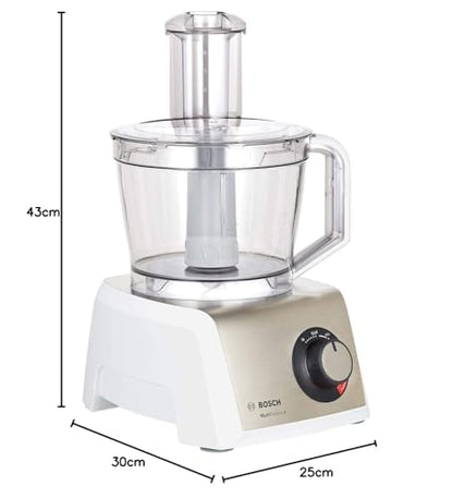 Bosch MultiTalent 8 MC812S734G 1200 W Food Processor - White & Stainless Steel
