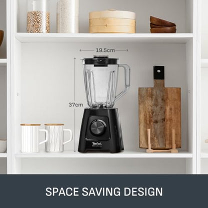 Tefal Blendforce II Blender 600W – 2L Jug, 4 Stainless Steel Blades, Black
