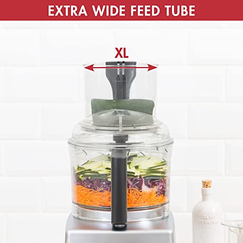 Magimix 4200XL Food Processor | 3L BPA-Free Bowl | Quiet & Powerful Motor | Multifunctional 6 in 1 Solution | Satin | 18471