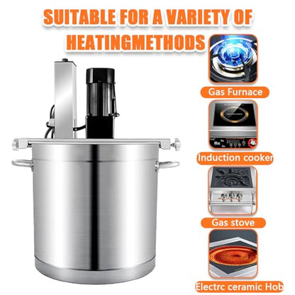 DECAKE 40L Automatic Jam Blender – Stainless Steel, 4-Blade, Adjustable Speed