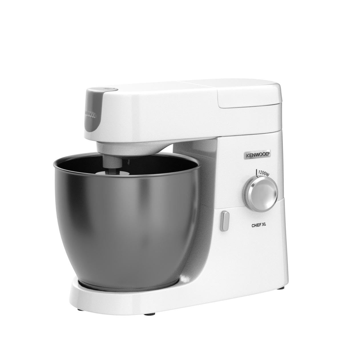 Kenwood Stand Mixer for Baking, Stylish Food Mixer, with K-beater, Dough Hook, Whisk and 6.7L Bowl, 1200W, KVL4100W, White
