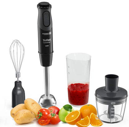 Tefal 3-in-1 Hand Stick Blender 1000W – 800ml Beaker & 500ml Chopper