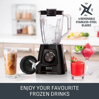 Tefal Blendforce II Blender 600W – 2L Jug, 4 Stainless Steel Blades, Black