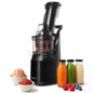 Fridja f1900 Cold Press Juicer 240W – 78mm Wide Chute, Black Stainless Steel