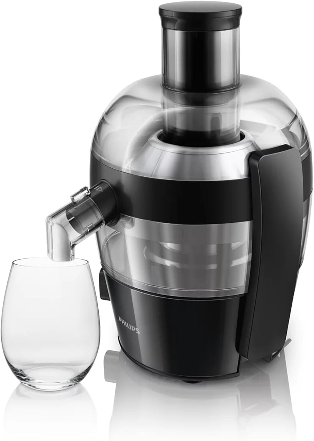 Philips Viva Compact Juicer 500W – 1.5L, Quick Clean, Drip Stop, Black