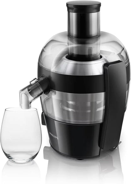 Philips Viva Compact Juicer 500W – 1.5L, Quick Clean, Drip Stop, Black