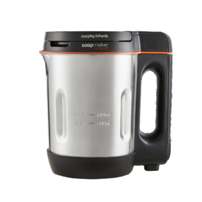Morphy Richards Compact Soup Maker 900W – 1L, Smooth & Chunky, Black/Steel