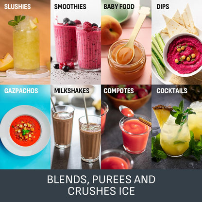 Tefal Blendforce II Blender 600W – 2L Jug, 4 Stainless Steel Blades, Black