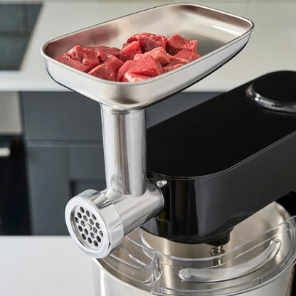 Cooks Professional Multi Function Stand Mixer 1800W with 8L Stainless Steel Bowl, Accessory Kit, Blender & Meat Mincer Capability, 8 Speed Settings, Pulse Function & Digital Control | Black