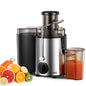 FOHERE 900W Centrifugal Juicer – 3" Feed Chute, 3 Speeds, Silver