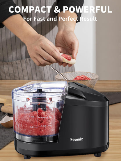 Mini Food Chopper 100W – 750ml Compact Electric Blender with Removable Bowl