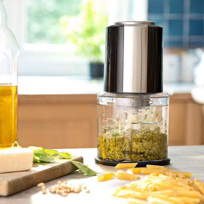 Sensio Home Mini Food Chopper 300W – 600ml Bowl, 4 Stainless Steel Blades