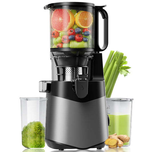 350W Cold Press Juicer – 5.3" Large Feeding Chute, High Yield, Easy Clean