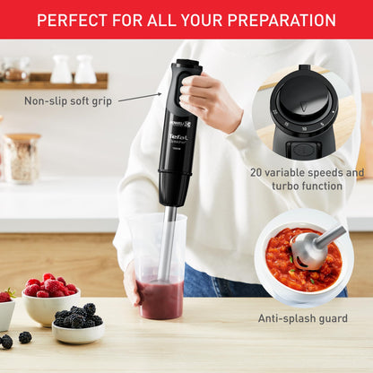 Tefal 3-in-1 Hand Stick Blender 1000W – 800ml Beaker & 500ml Chopper