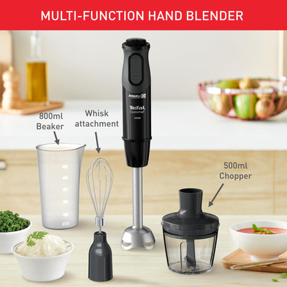 Tefal 3-in-1 Hand Stick Blender 1000W – 800ml Beaker & 500ml Chopper