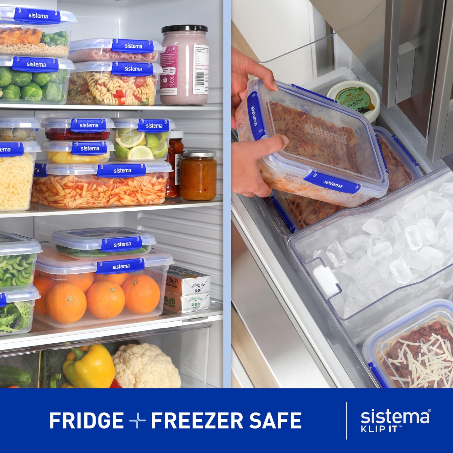 Sistema KLIP IT 18-Piece Airtight Food Storage Containers – Stackable