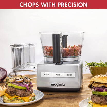 Magimix 4200XL Food Processor | 3L BPA-Free Bowl | Quiet & Powerful Motor | Multifunctional 6 in 1 Solution | Satin | 18471