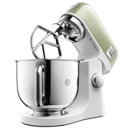 Kenwood kMix Stand Mixer ‎KMX760AGR for Baking, Stylish Kitchen Mixer with K-beater, Dough Hook and Whisk, 5 L Stainless Steel Bowl, Removable Splash Guard, 1000 W, Editions Green