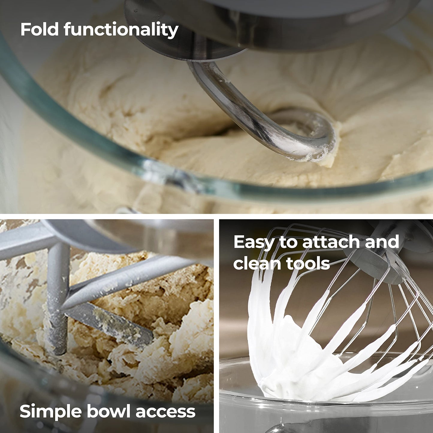 Kenwood KMX754CR KMIX 1000Watts Stand Mixer 6-Speeds Cream