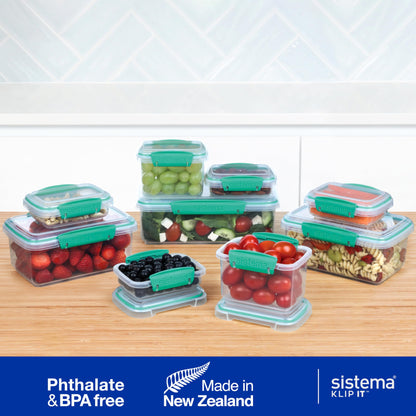 Sistema KLIP IT 18-Piece Airtight Food Storage Containers – Stackable