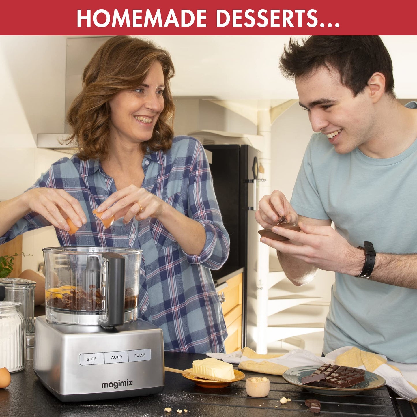 Magimix 4200XL Food Processor | 3L BPA-Free Bowl | Quiet & Powerful Motor | Multifunctional 6 in 1 Solution | Satin | 18471