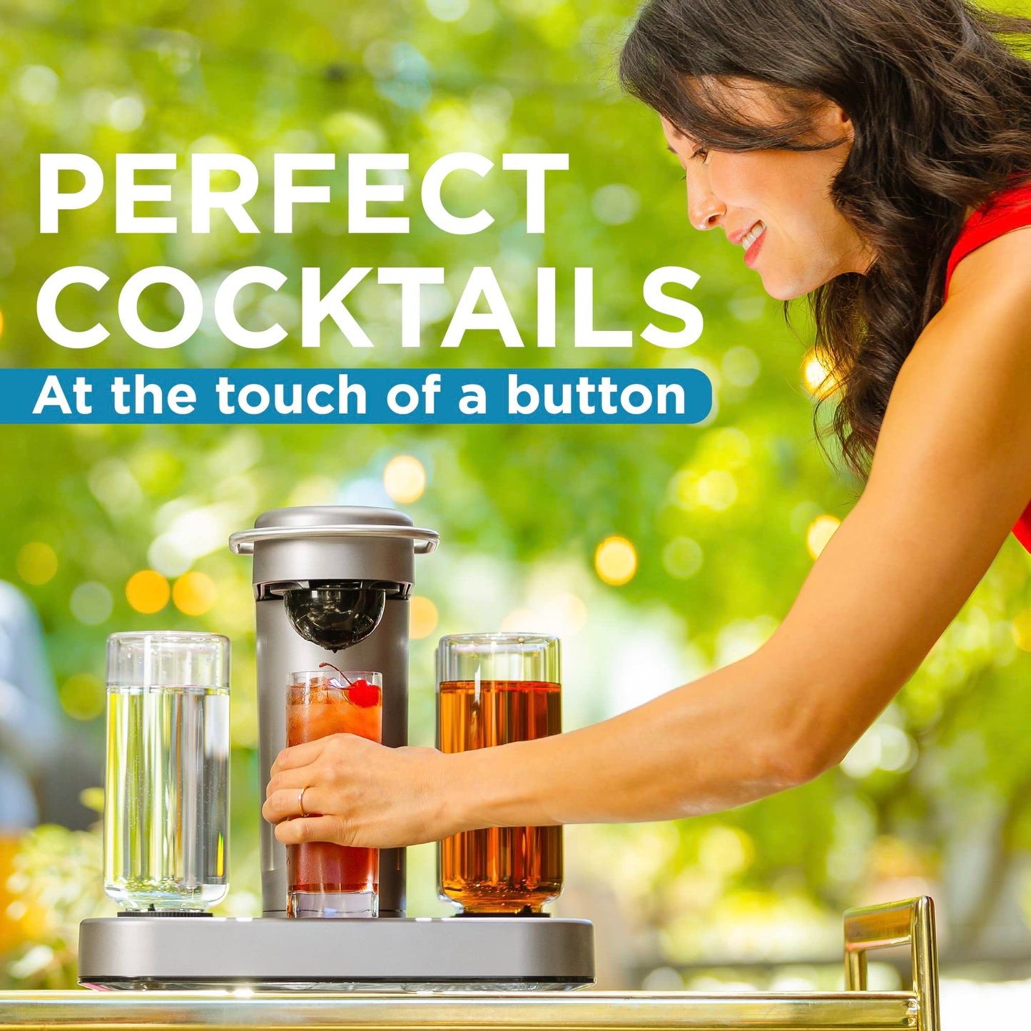 Bartesian Automatic Cocktail Maker – Push-Button Drink Capsule Dispenser