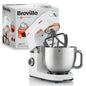 Breville HeatSoft Electric Stand Mixer | 1000W | Softens Butter for Better Results | 10 Speeds | 5.2L Stainless Steel Bowl | Includes Whisk, Beaters & Dough Hooks [VFM027]