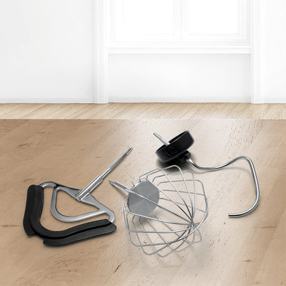 Bosch CreationLine 7 in 1 Stand Mixer MUM58259GB with 11 accessories, 7 Speeds, dough hook, whisk, beater, blender, juicer, mincer, shredder, 1000W, White/Silver